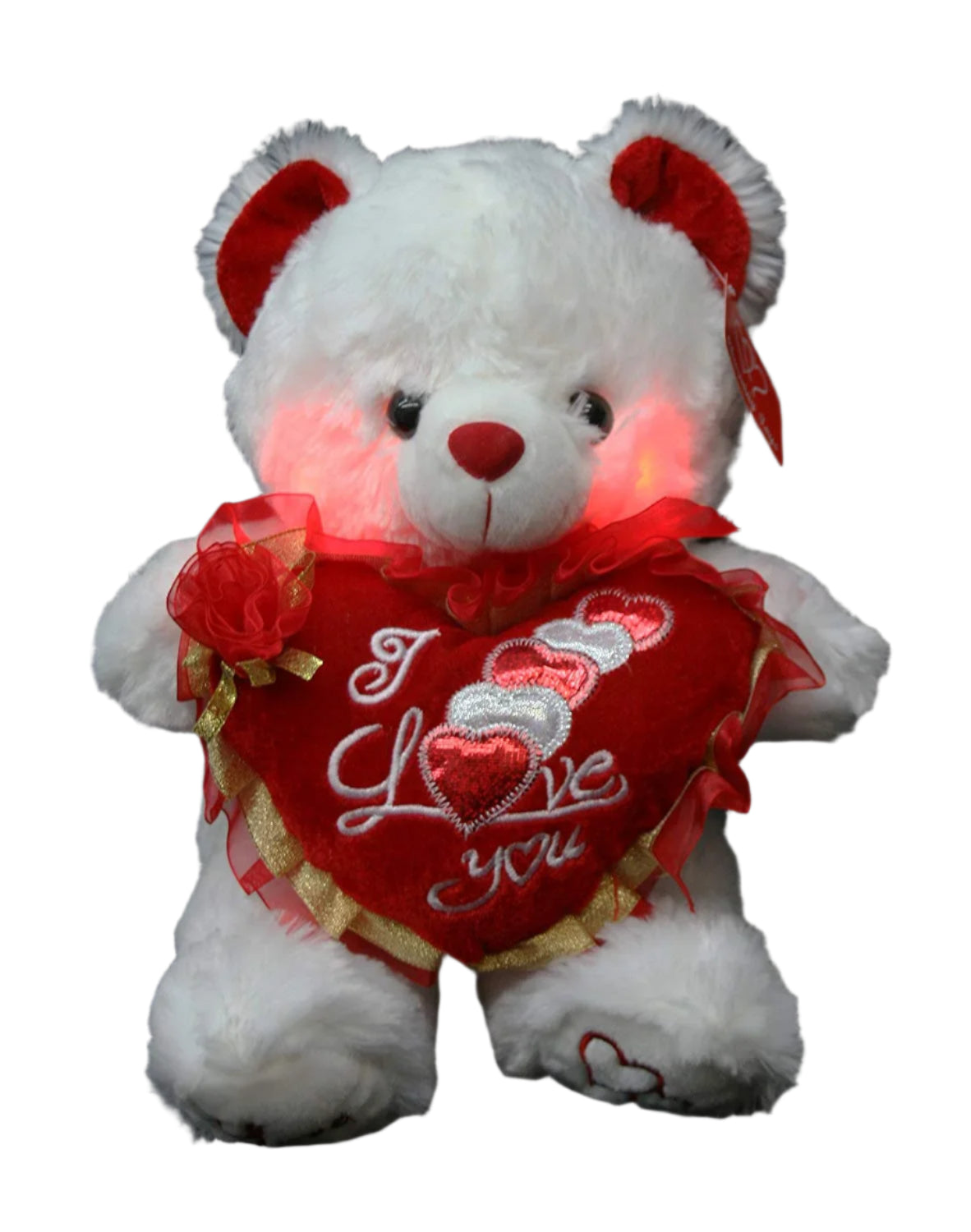 Valentine'S Teddy Bear (15") Says "I LOVE YOU" When Its Paw Is Pressed - Best Valentine'S Day Gifts: Valentines Day Gifts for Her, Valentines Day Gifts for Him, Valentines Day Gifts for Girlfriend