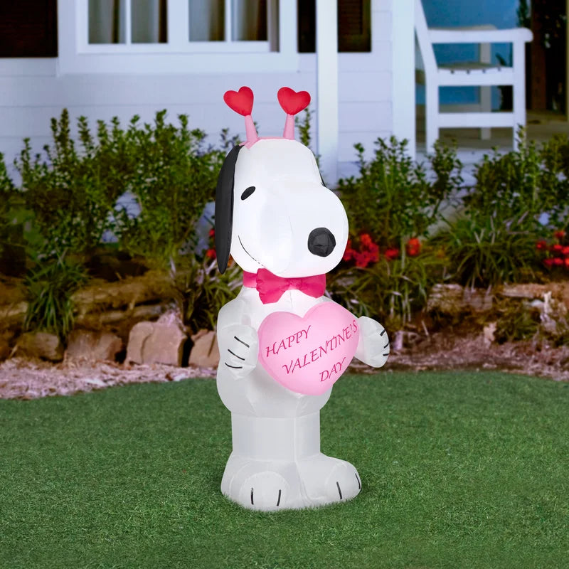 Snoopy with Heart Headband Inflatable